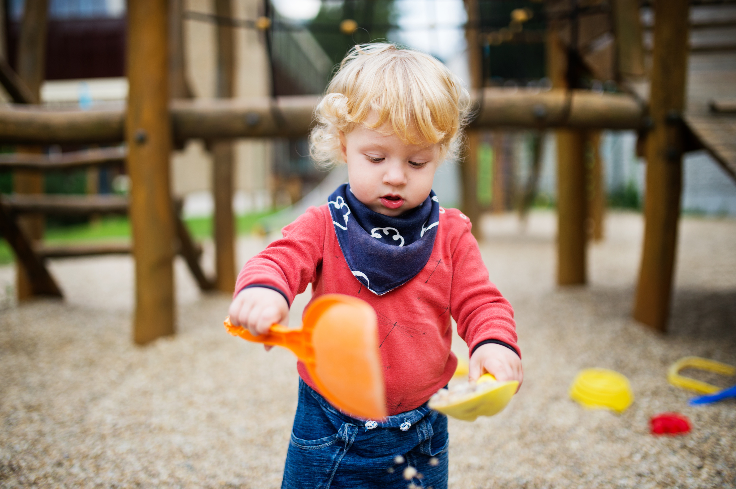 Toddler Boy Playing 